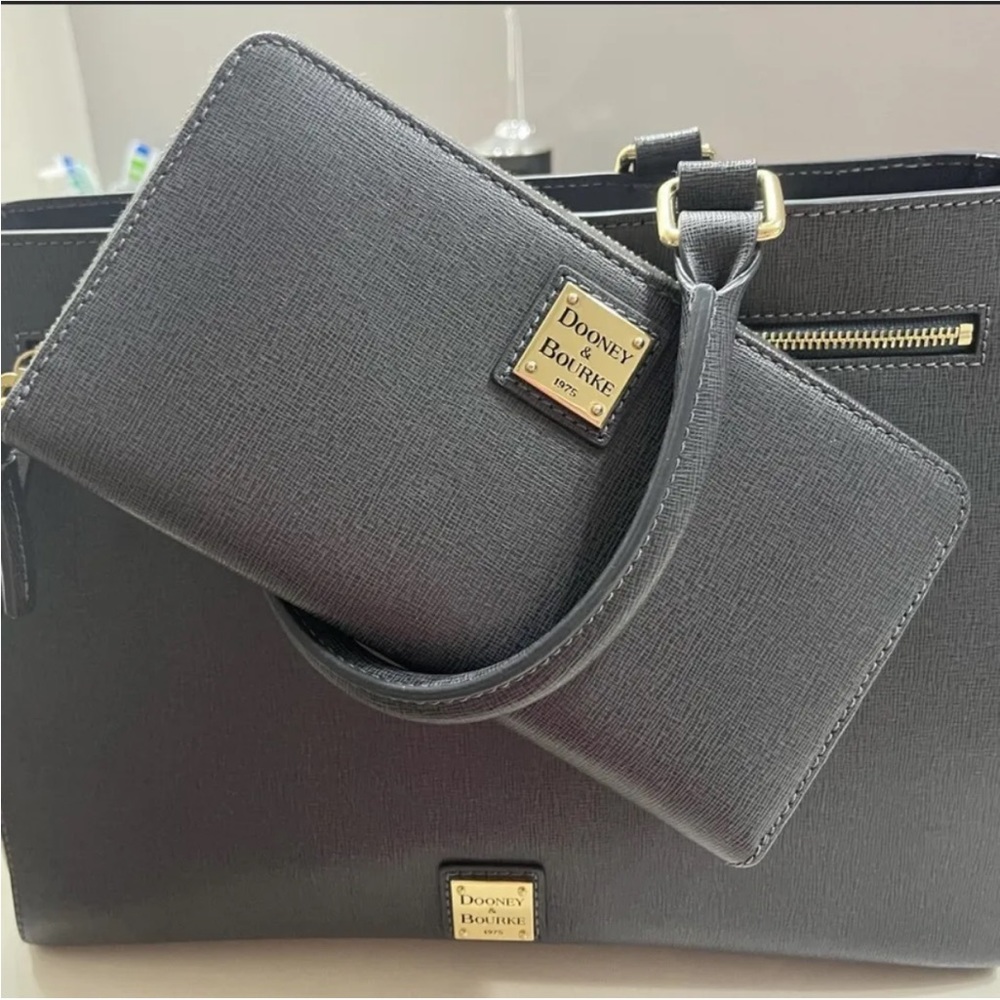 Dooney and Bourke satchel and wallet